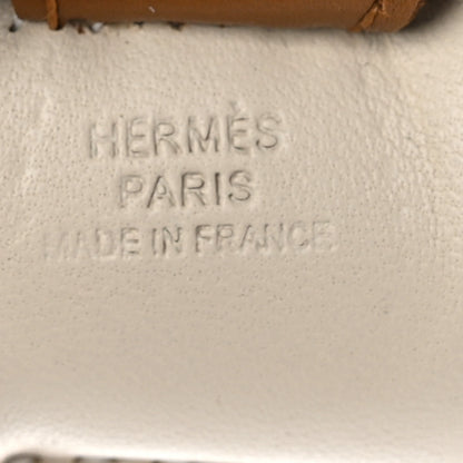Hermes Milo Lambskin Grigri Rodeo Horse Bag Charm PM Craie Vert Fizz Kraft 4 of 5