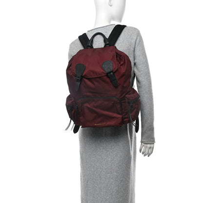 Burberry Nylon Medium Rucksack Backpack Burgundy Red 2 of 9