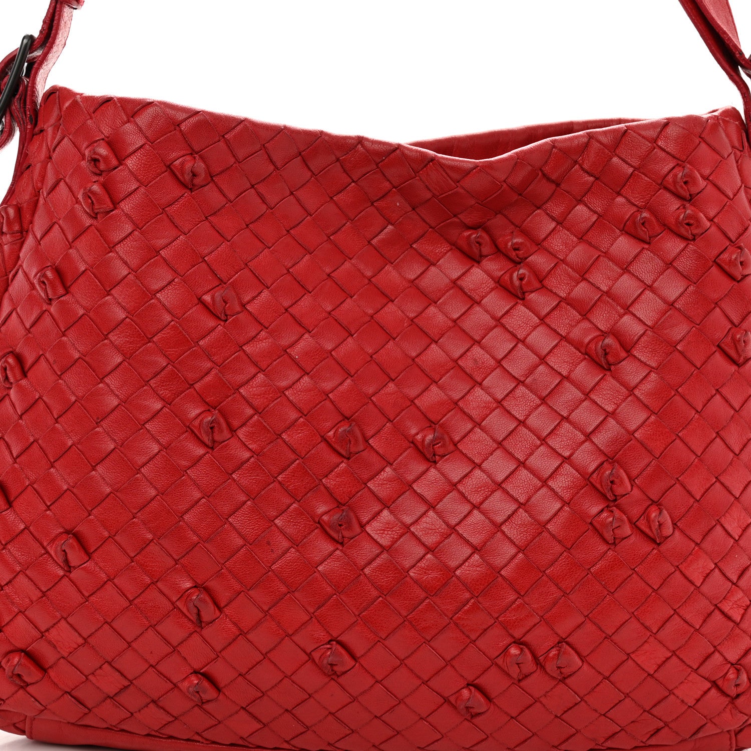Bottega Veneta Nappa Intrecciato Naruto Knot Hobo Fraise 8 of 14