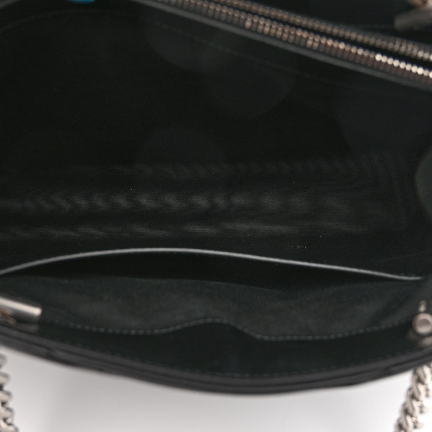 Calfskin Y Quilted Monogram Large Loulou Shopper Black