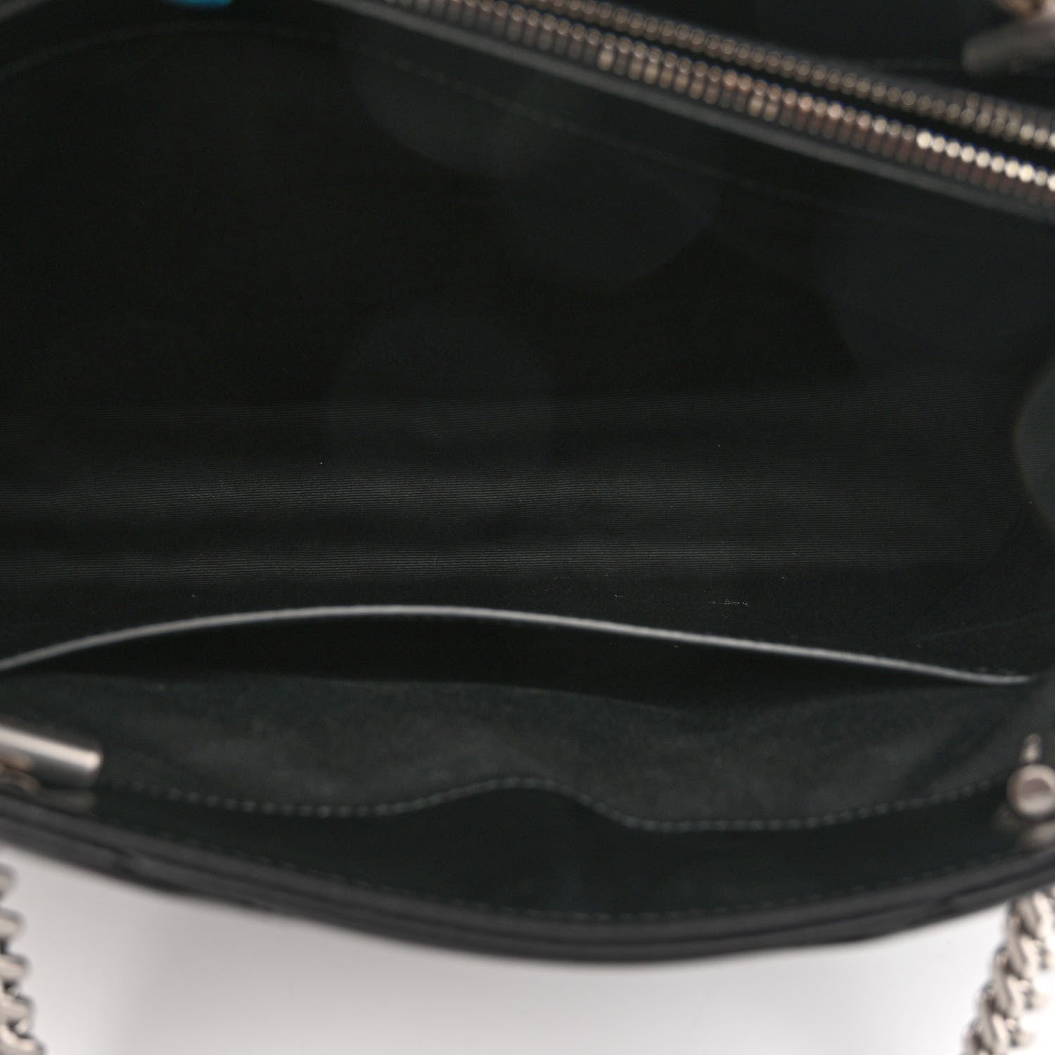Saint Laurent Calfskin Y Quilted Monogram Large Loulou Shopper Black 6 of 10