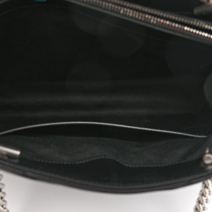 Saint Laurent Calfskin Y Quilted Monogram Large Loulou Shopper Black 6 of 10