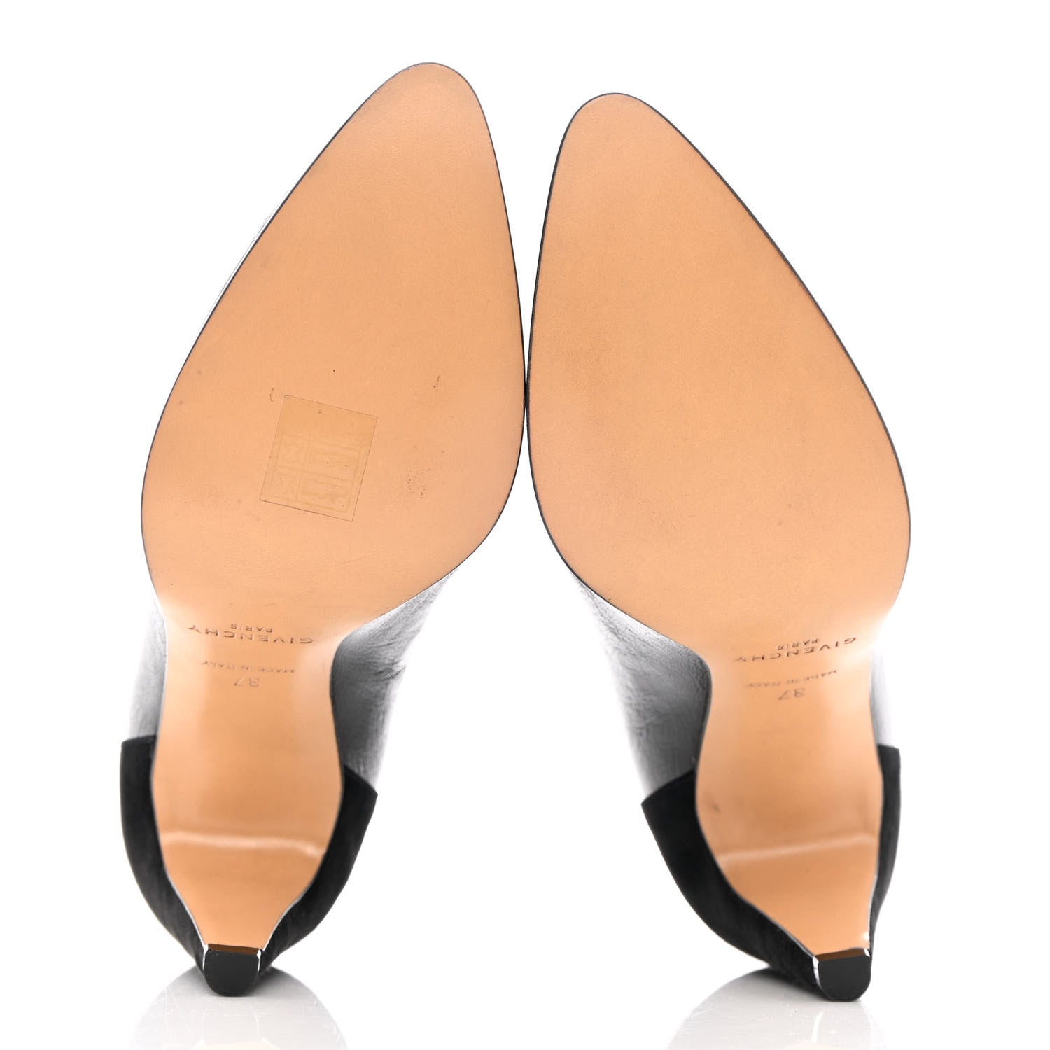 Givenchy Calfskin Suede GV3 Mid Calf Boots 37 Black 5 of 10