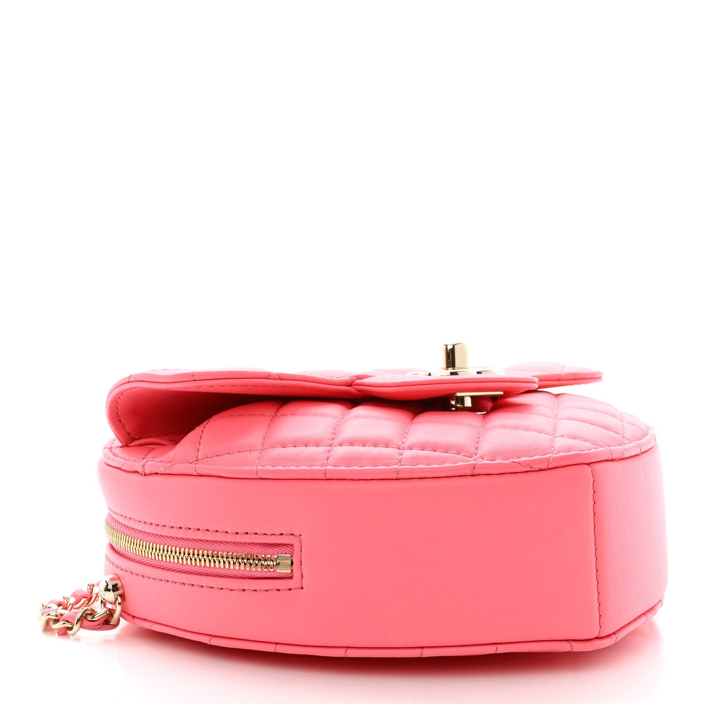 Lambskin Quilted CC In Love Heart Bag Pink