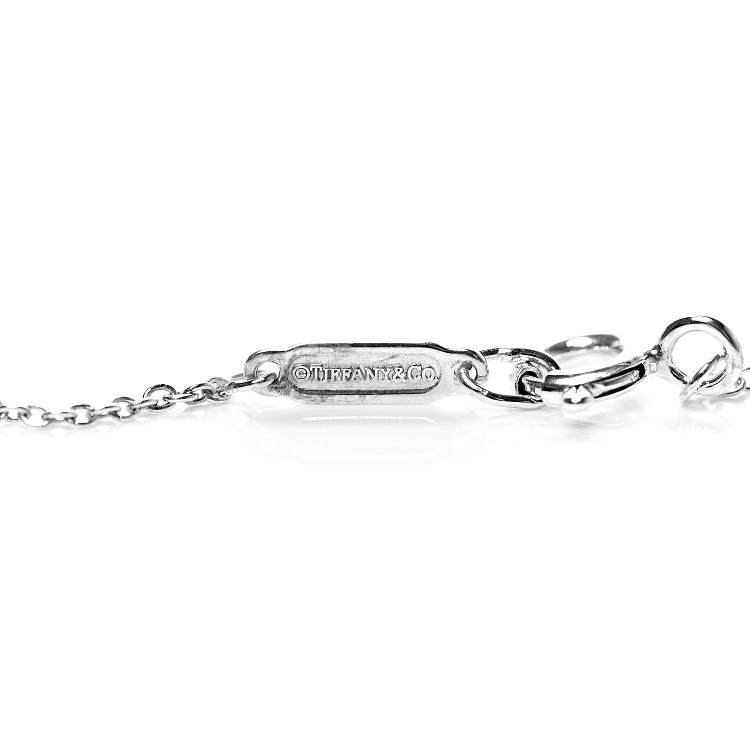 Tiffany Sterling Silver Dog Tag Pendant Necklace 5 of 6
