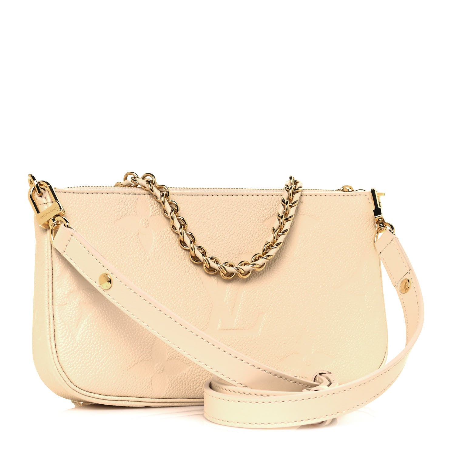 Louis Vuitton Empreinte Monogram Giant Multi Pochette Accessories Cream 3 of 10