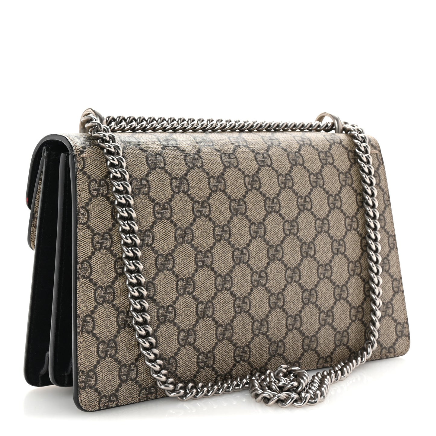 GG Supreme Monogram Small Dionysus Shoulder Bag Black