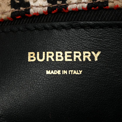 Burberry Calfskin Boucle Check Small Lola Chain Bag Archive Beige 6 of 10