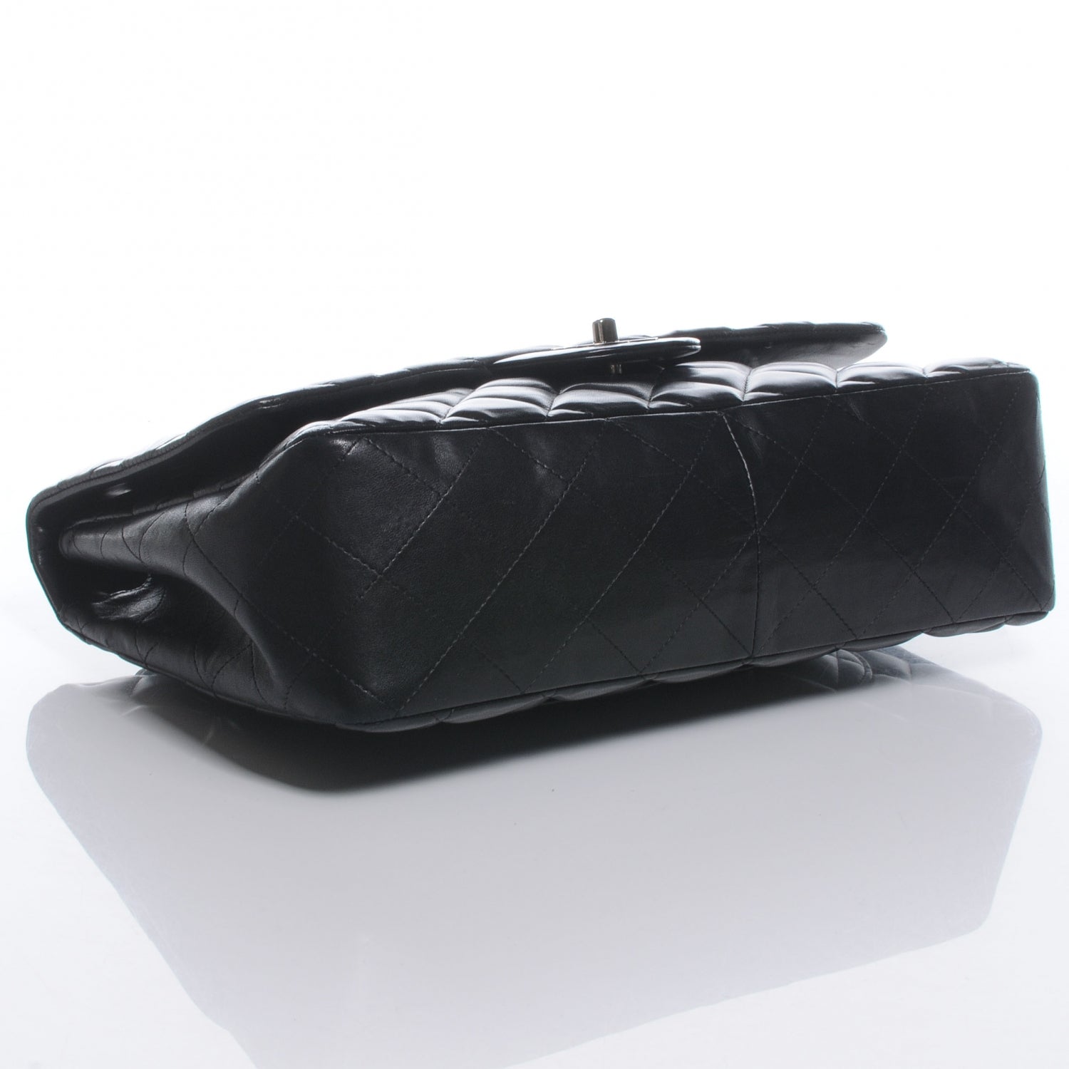 Chanel Lambskin Jumbo Flap w Bijoux Chain Black 4 of 8