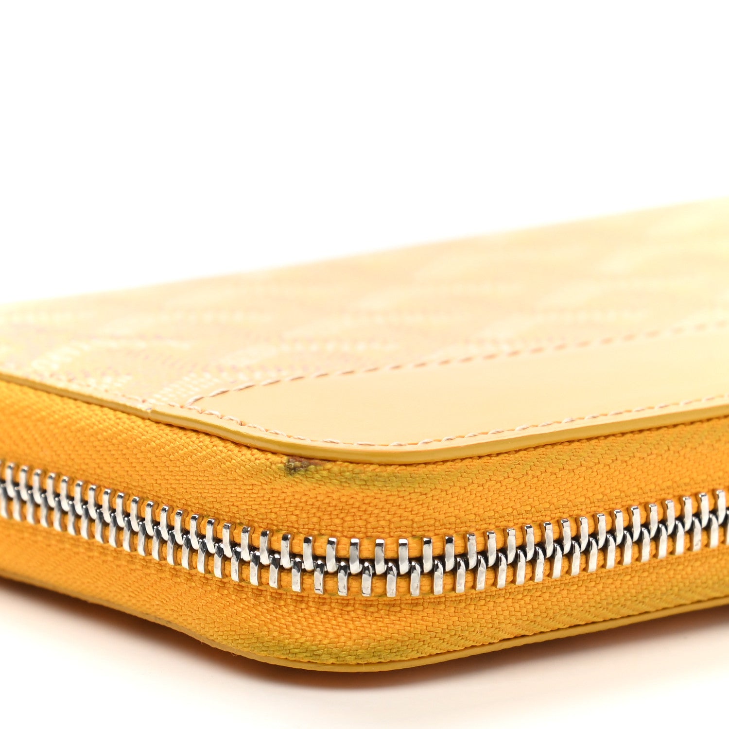 Goyard Goyardine Matignon Zip Around GM Wallet Yellow 12 of 12