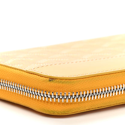 Goyard Goyardine Matignon Zip Around GM Wallet Yellow 12 of 12