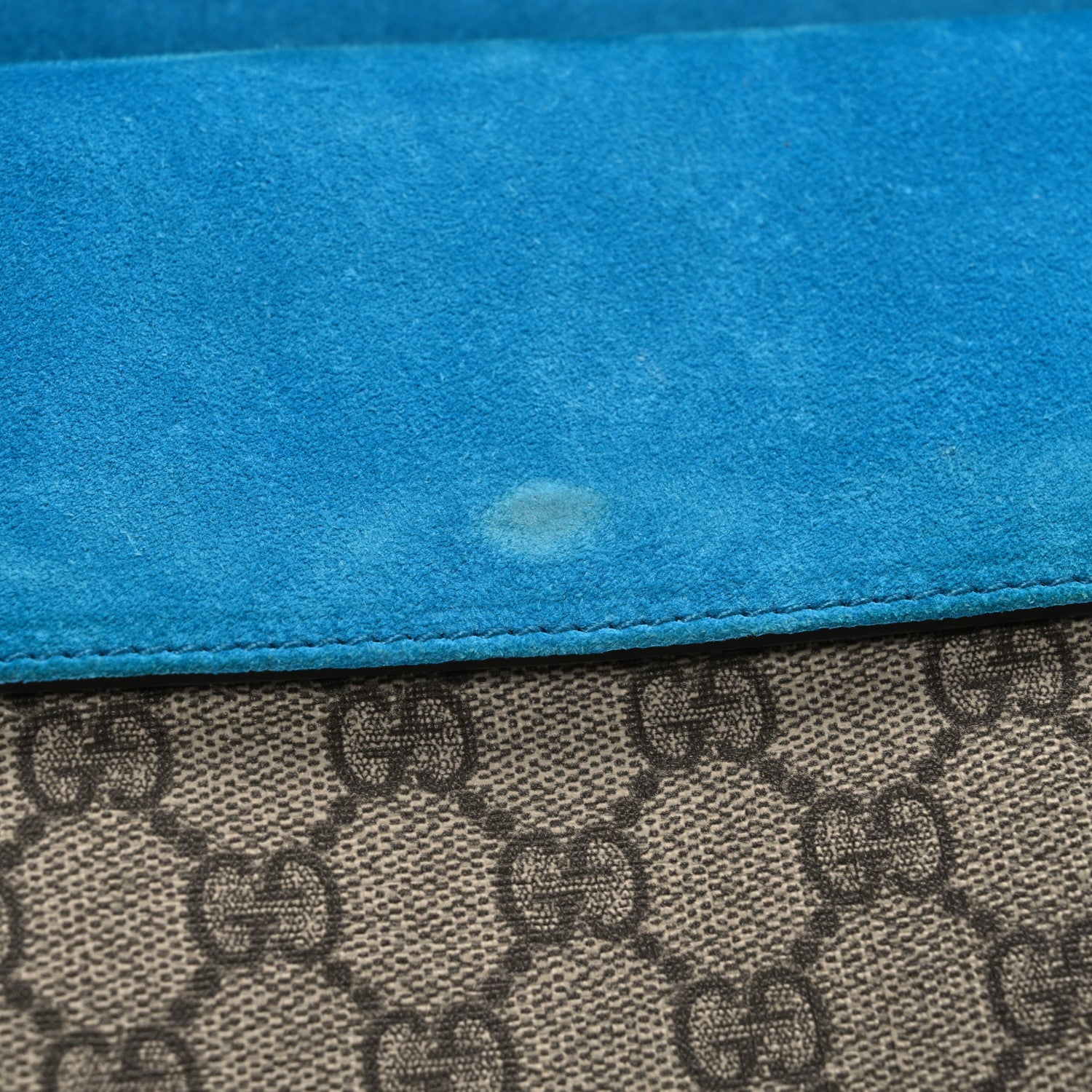 Gucci GG Supreme Monogram Small Dionysus Shoulder Bag Bright Turquoise 11 of 12