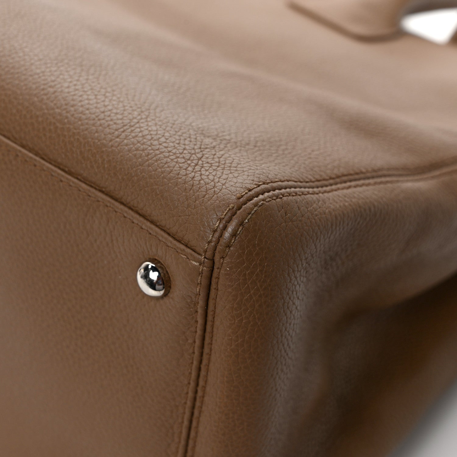 Chanel Calfskin Cerf Executive Shopper Tote Light Brown 11 of 11