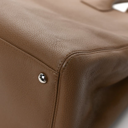 Chanel Calfskin Cerf Executive Shopper Tote Light Brown 11 of 11