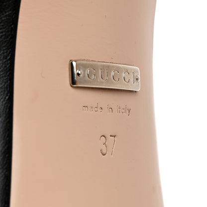 Gucci Malaga Kid Interlocking G Studs 155mm Platform Sandals 37 Perfect Black 7 of 8