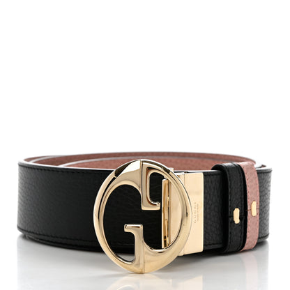 Gucci Calfskin 1973 Reversible Belt 105 42 Black Pink 3 of 7