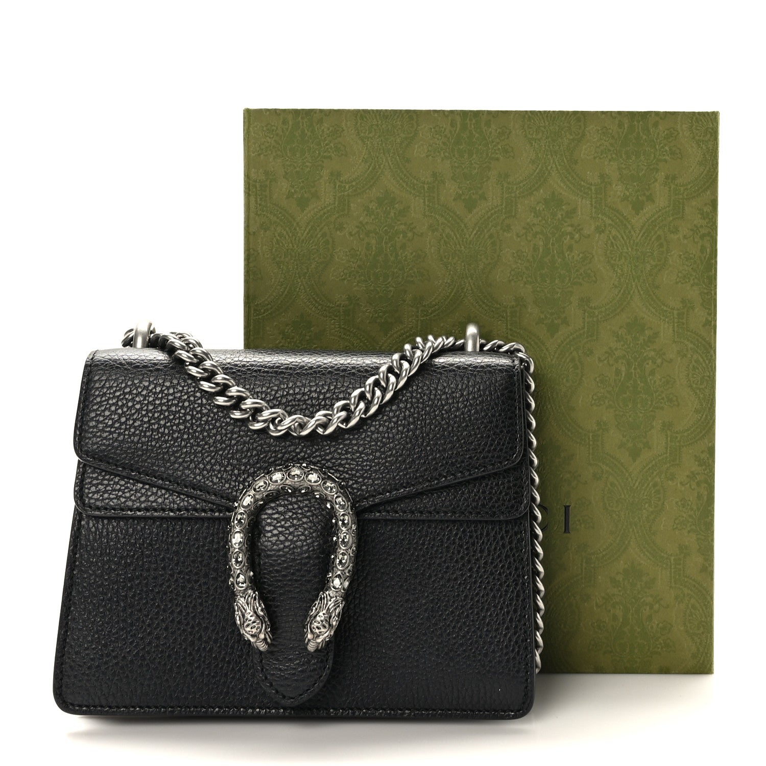 Gucci Calfskin Mini Dionysus Shoulder Bag Black 10 of 10
