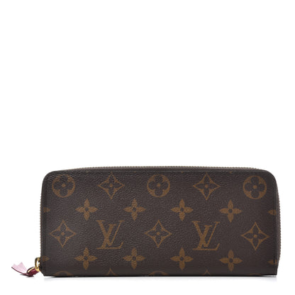 Louis Vuitton Monogram Clemence Wallet Fuchsia 1 of 6