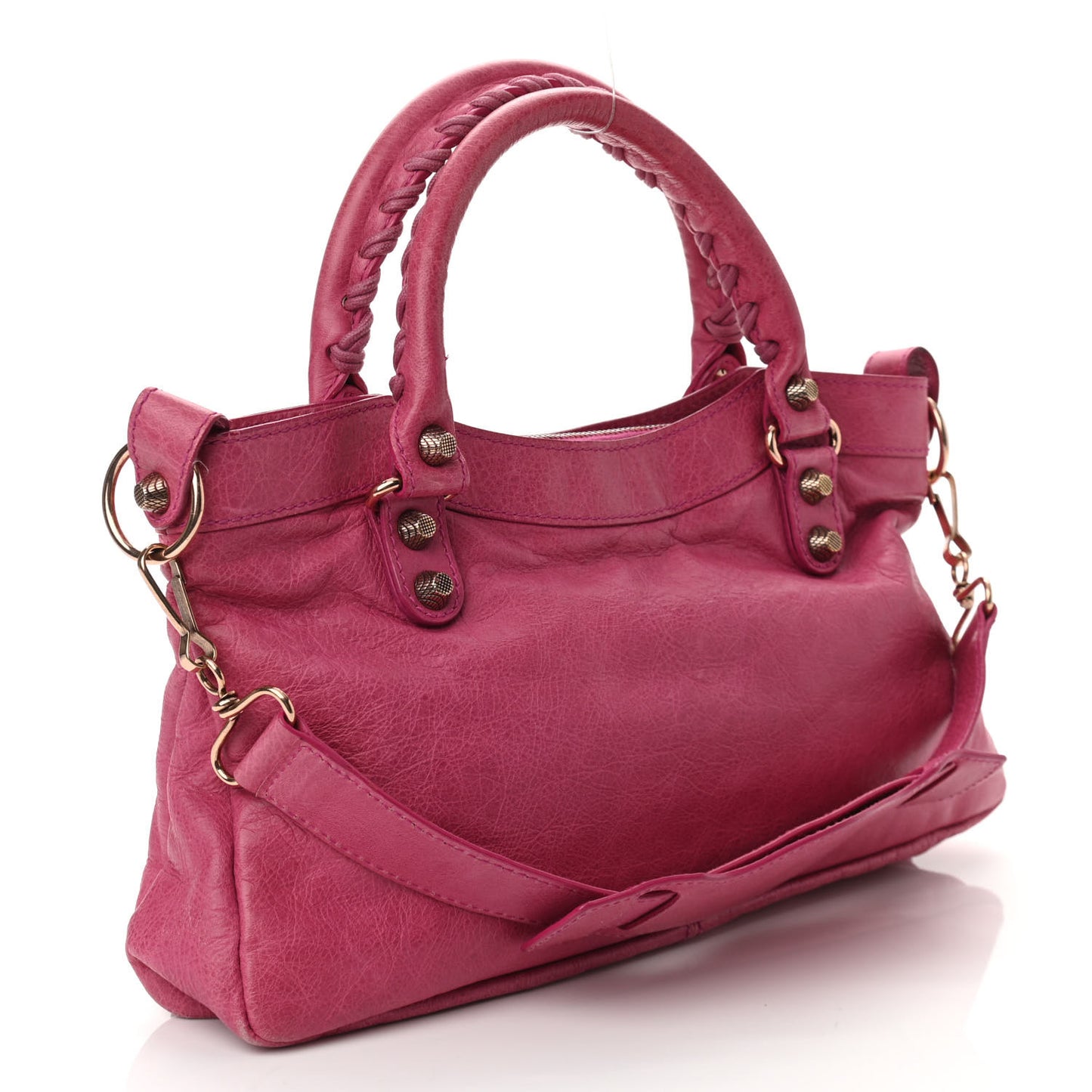 Agneau Giant 12 Rose Gold Hardware First Cyclamen Fucsia
