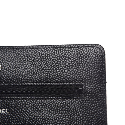 Chanel Caviar Quilted Wallet On Chain WOC Black 9 of 10