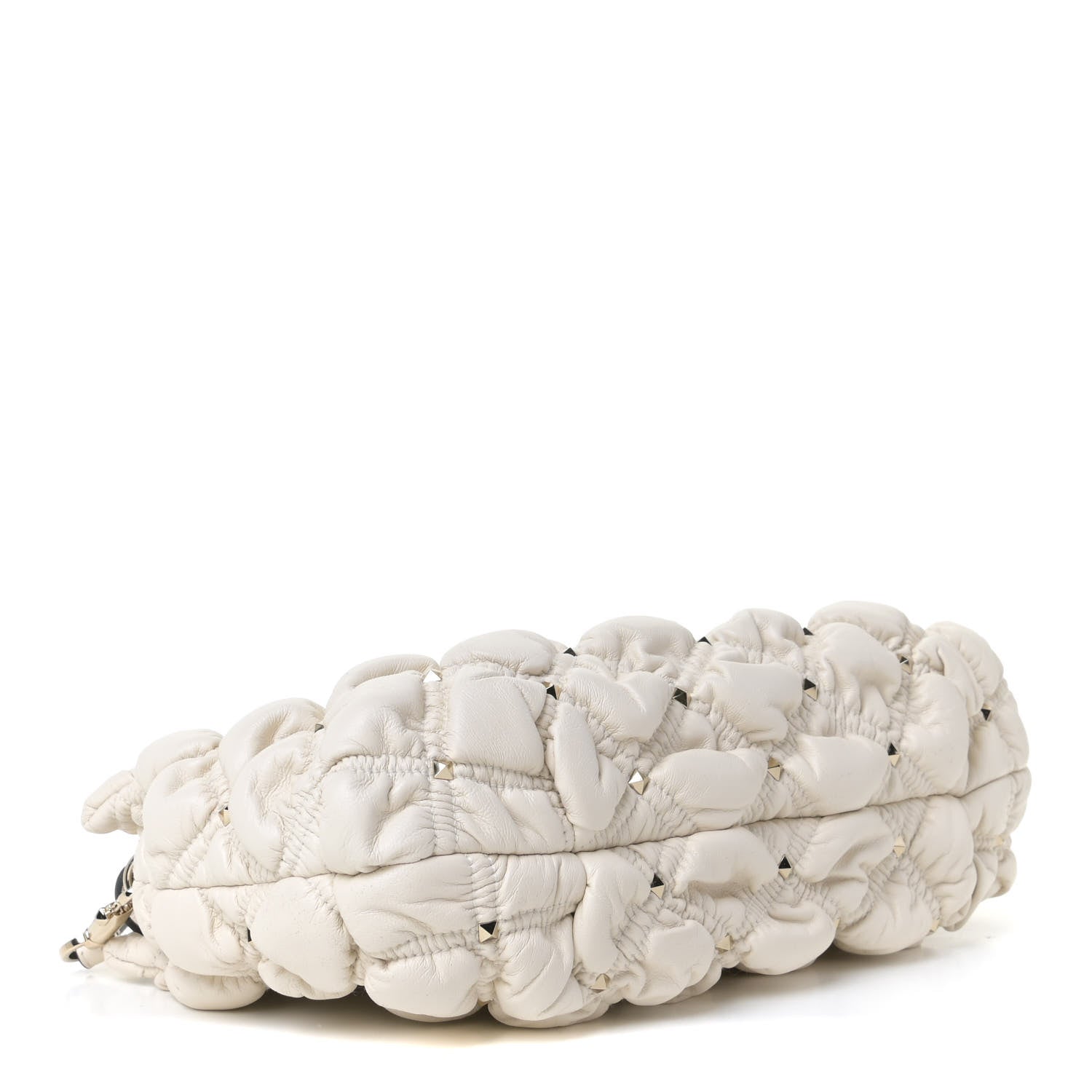 Valentino Garavani Nappa Spikeme Clutch Ivory 4 of 9