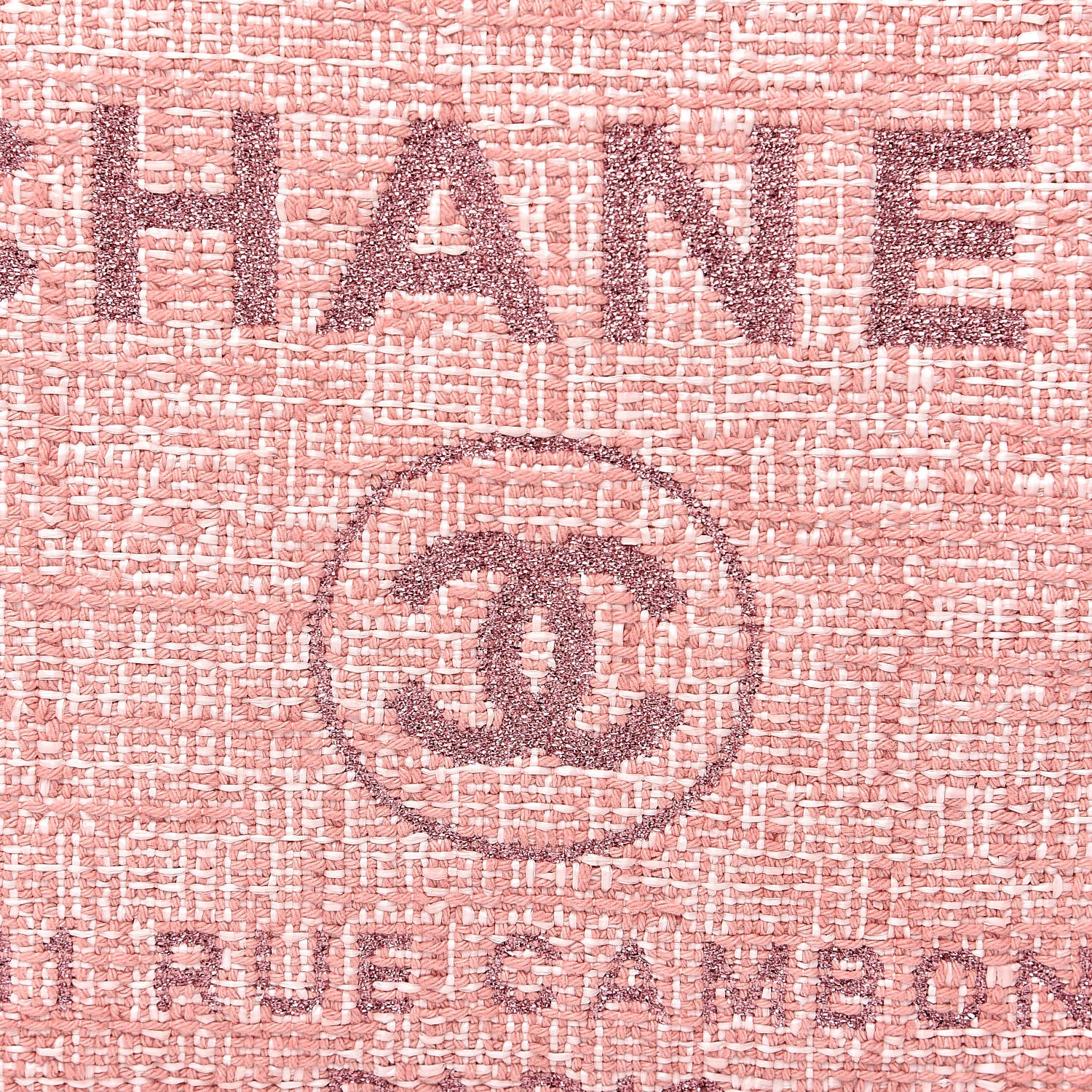 Chanel Canvas Small Deauville Tote Pink 9 of 10
