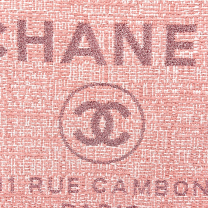 Chanel Canvas Small Deauville Tote Pink 9 of 10