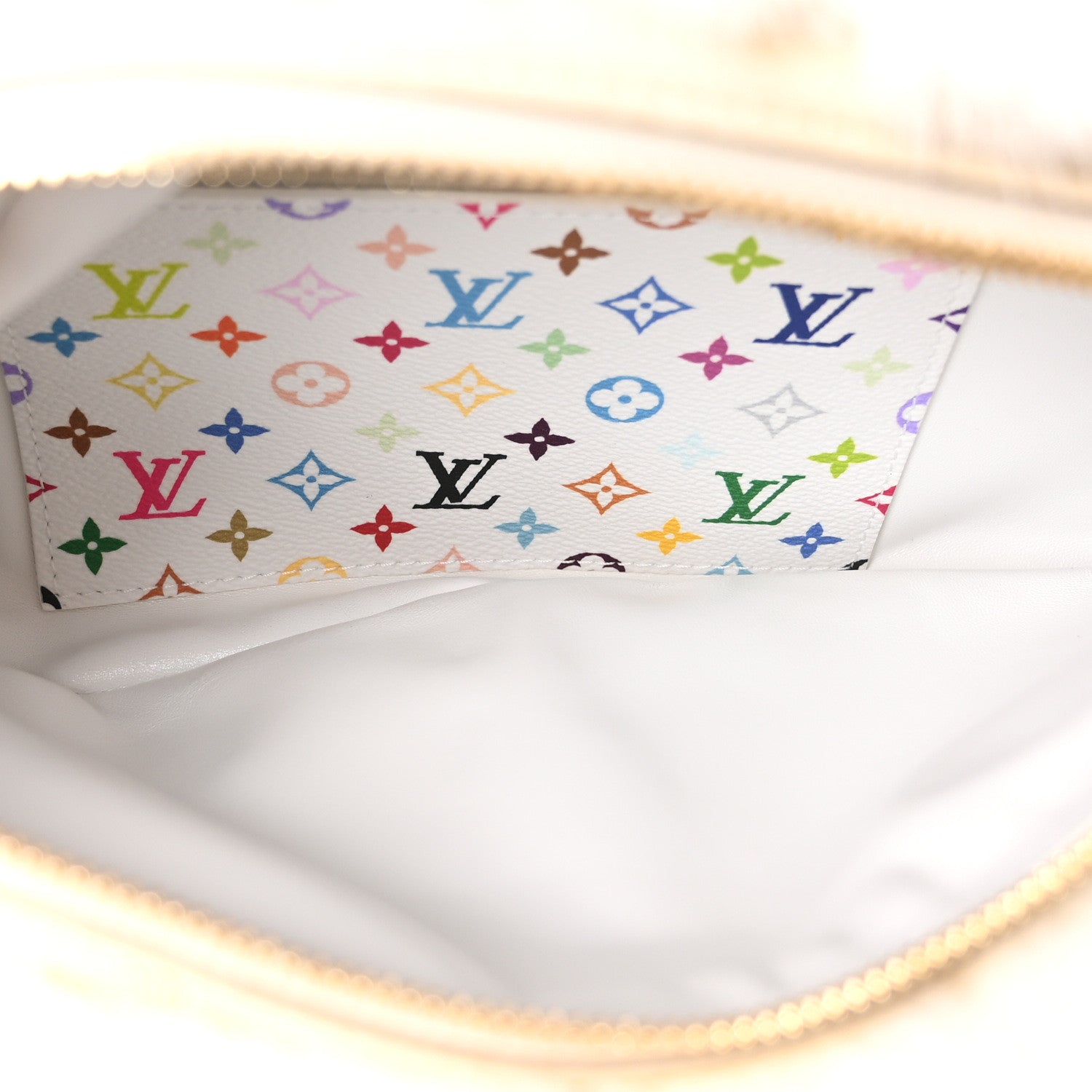 Louis Vuitton LV X TM Mink Ostrich Monogram Bum Bag White