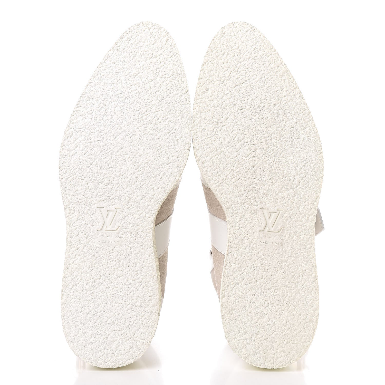 Louis Vuitton Calfskin Suede Mens Creeper Ankle Boots 8.5 White 6 of 11