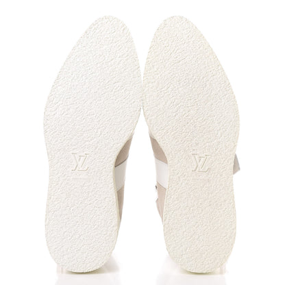 Louis Vuitton Calfskin Suede Mens Creeper Ankle Boots 8.5 White 6 of 11