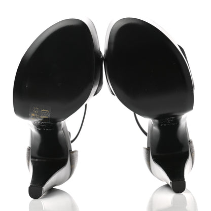 Louis Vuitton Patent Monogram Afterglow Platform Sandals 39 Black 5 of 8