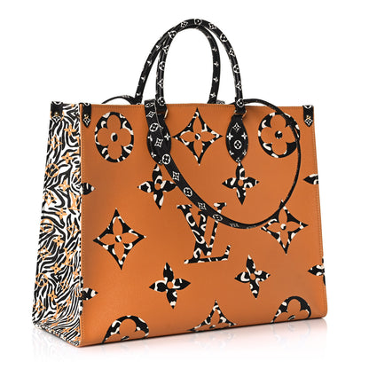Louis Vuitton Monogram Giant Jungle Onthego GM Ivory 3 of 10
