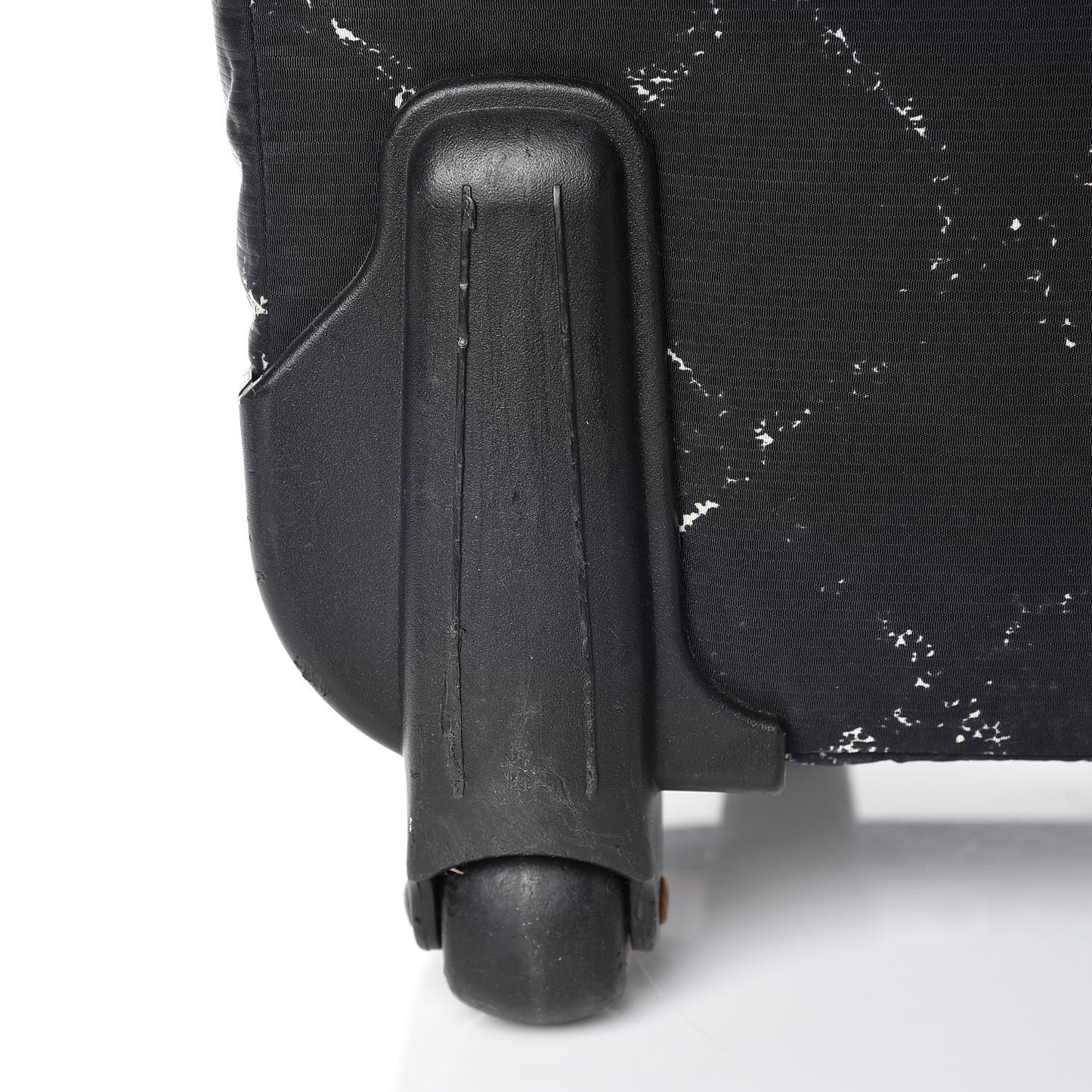 Nylon Travel Trolley Rolling Luggage Black