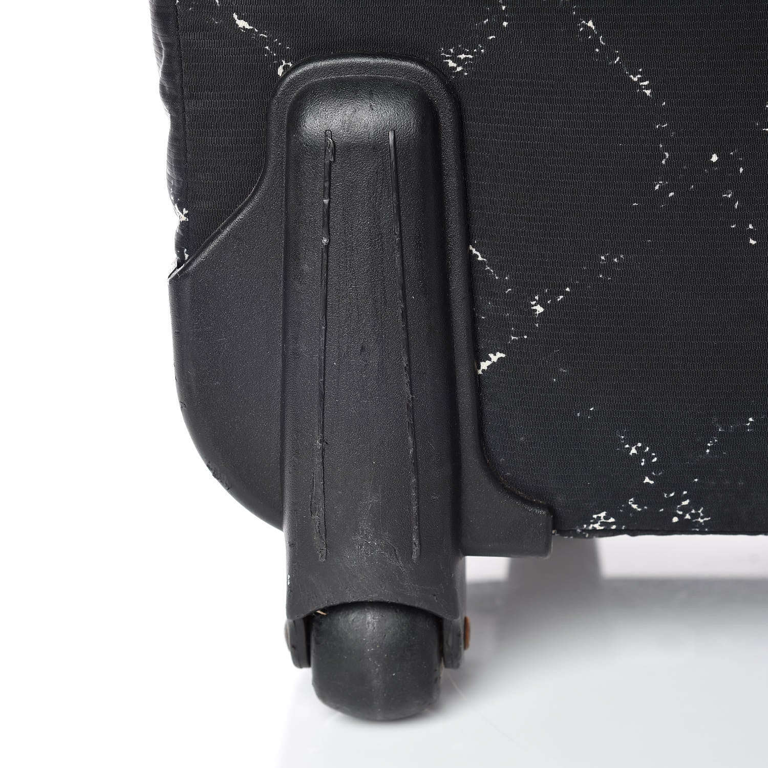 Chanel Nylon Travel Trolley Rolling Luggage Black 23 of 27