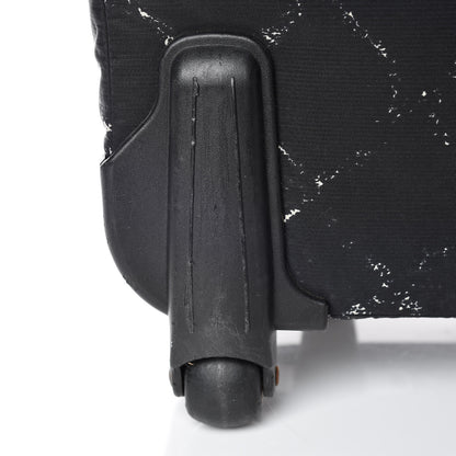 Chanel Nylon Travel Trolley Rolling Luggage Black 23 of 27