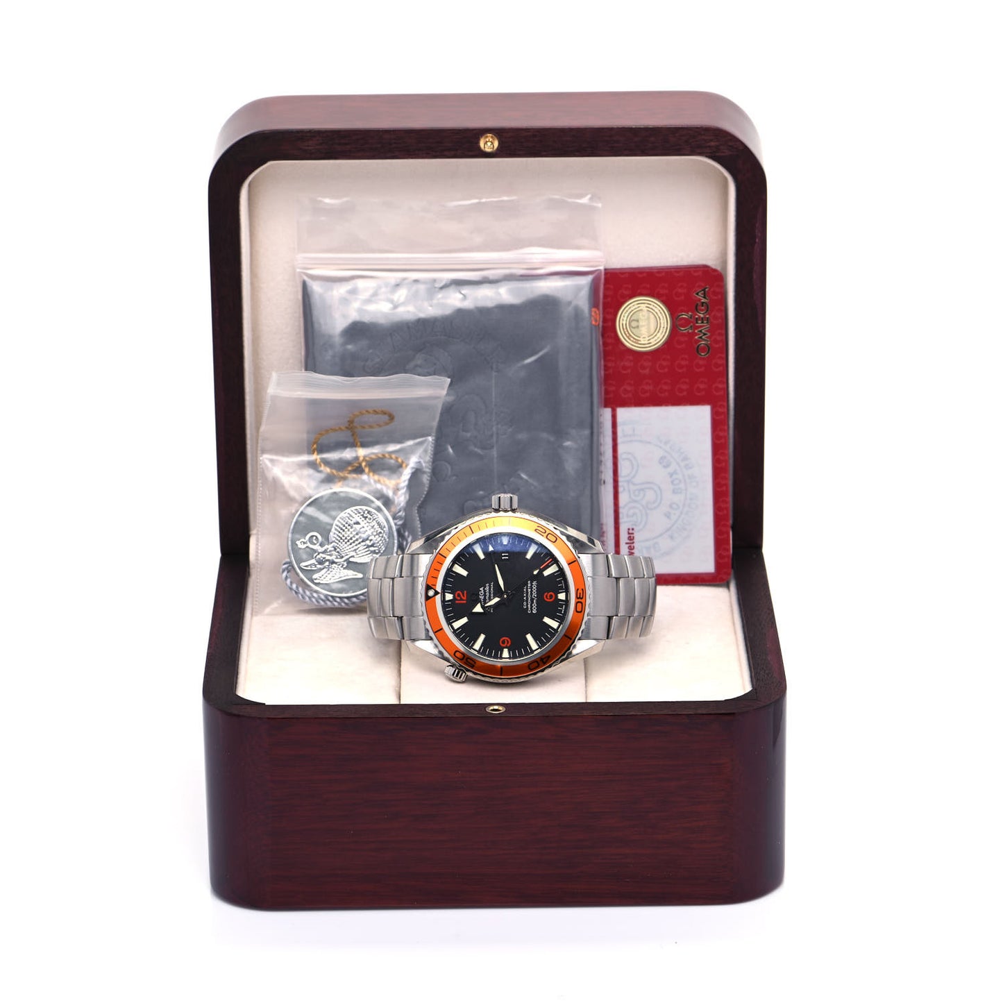 Stainless Steel 45mm Seamaster Planet Ocean Automatic Watch Black 2208.50.00