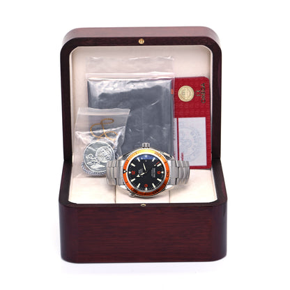 Omega Stainless Steel 45mm Seamaster Planet Ocean Automatic Watch Black 2208.50.00 5 of 5