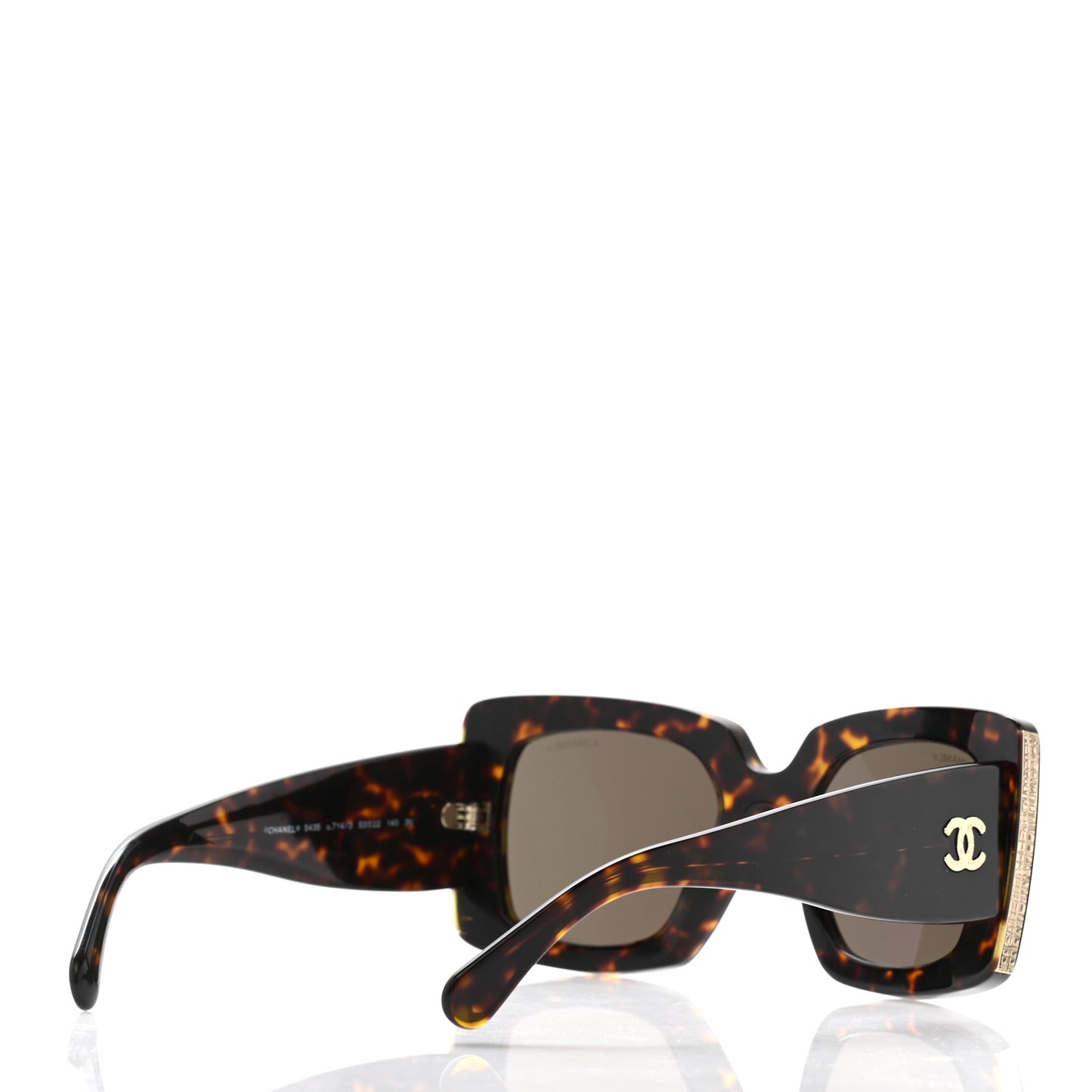 Acetate Rectangle Sunglasses 5435 Tortoise
