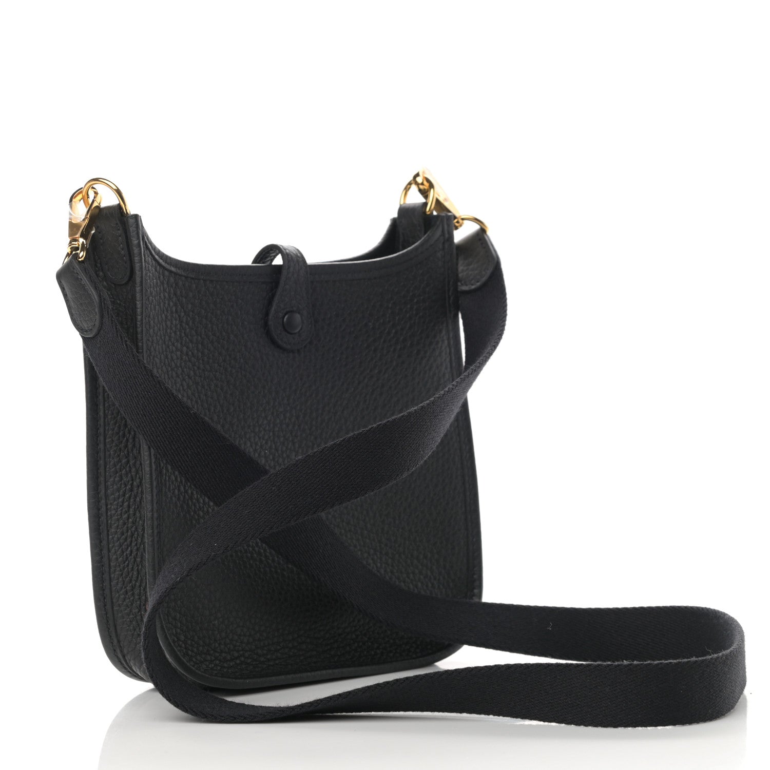 Hermes Taurillon Clemence Evelyne TPM Black 3 of 10