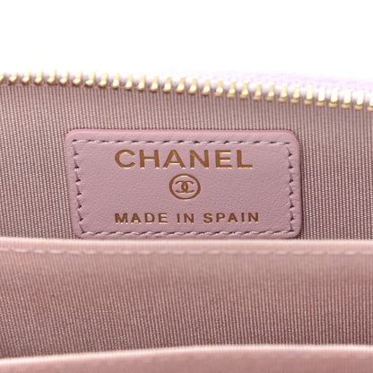 Chanel Caviar Quilted Pearl Coco Candy Zip Coin Purse Light Pink 6 of 9