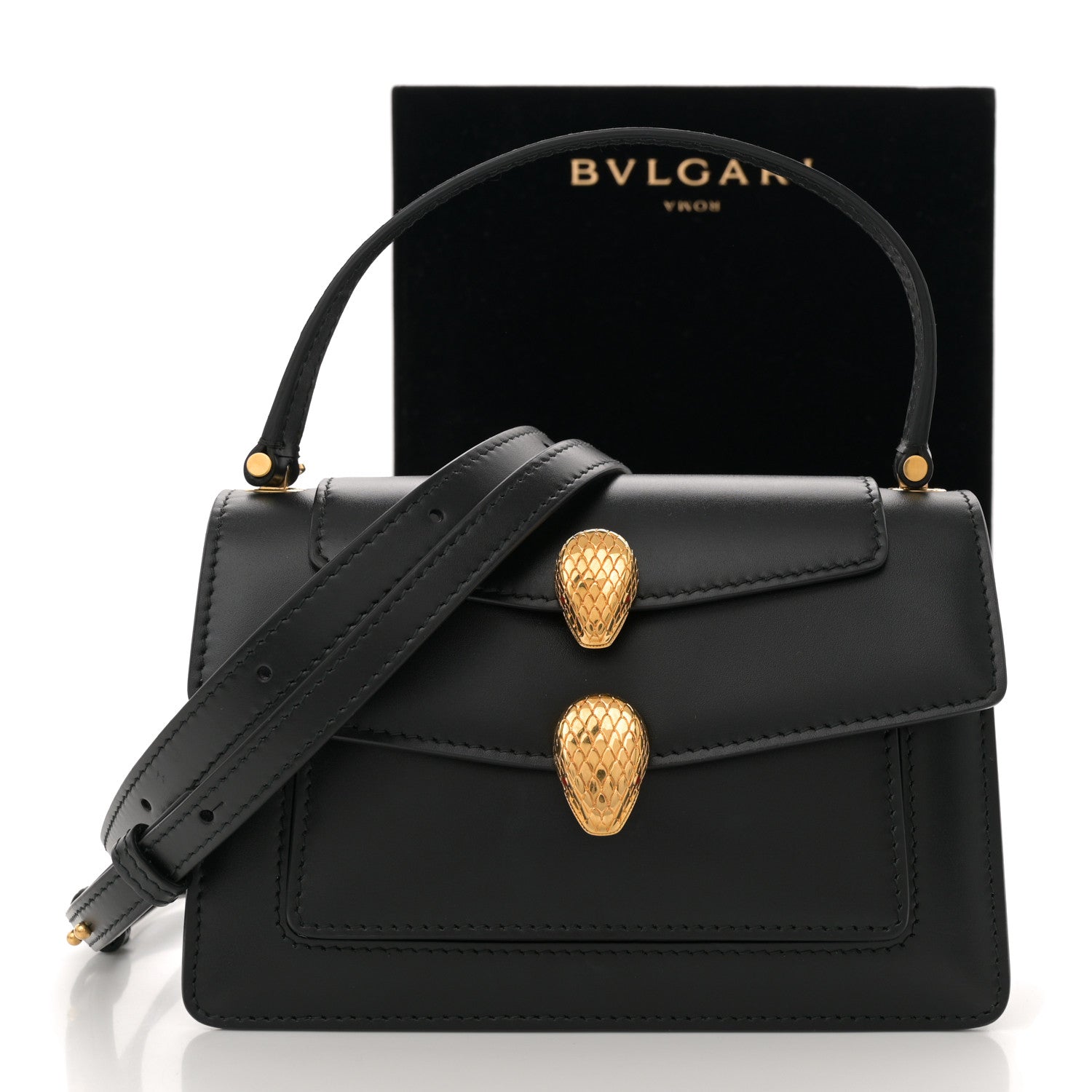 Bulgari X ALEXANDER WANG Lambskin Serpenti Forever Belt Bag Black 11 of 11