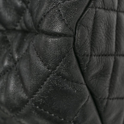 Chanel Lambskin Quilted CC Chain Bucket Bag Black Black 11 of 14