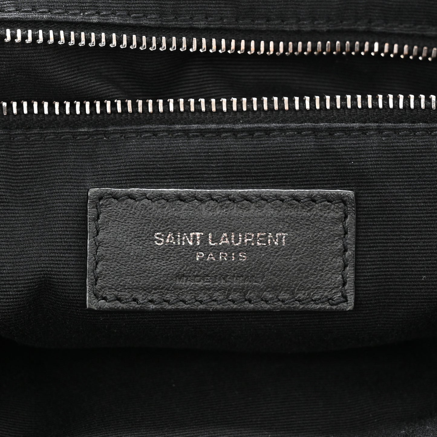 Pebbled Lambskin Chevron Monogram Large Nolita Black