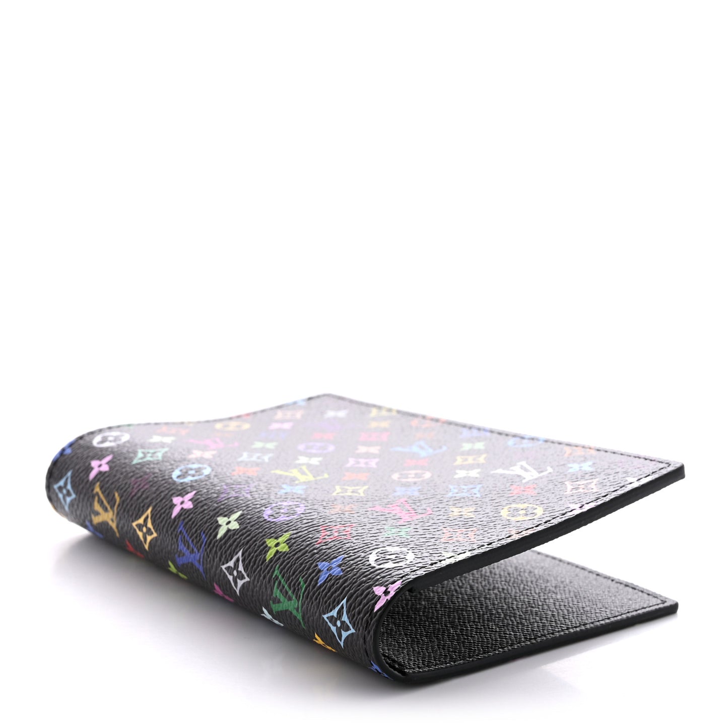 LV X TM Monogram Multicolor Passport Cover Black