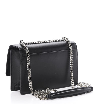 Saint Laurent Calfskin Monogram Sunset Chain Wallet Black 2 of 10
