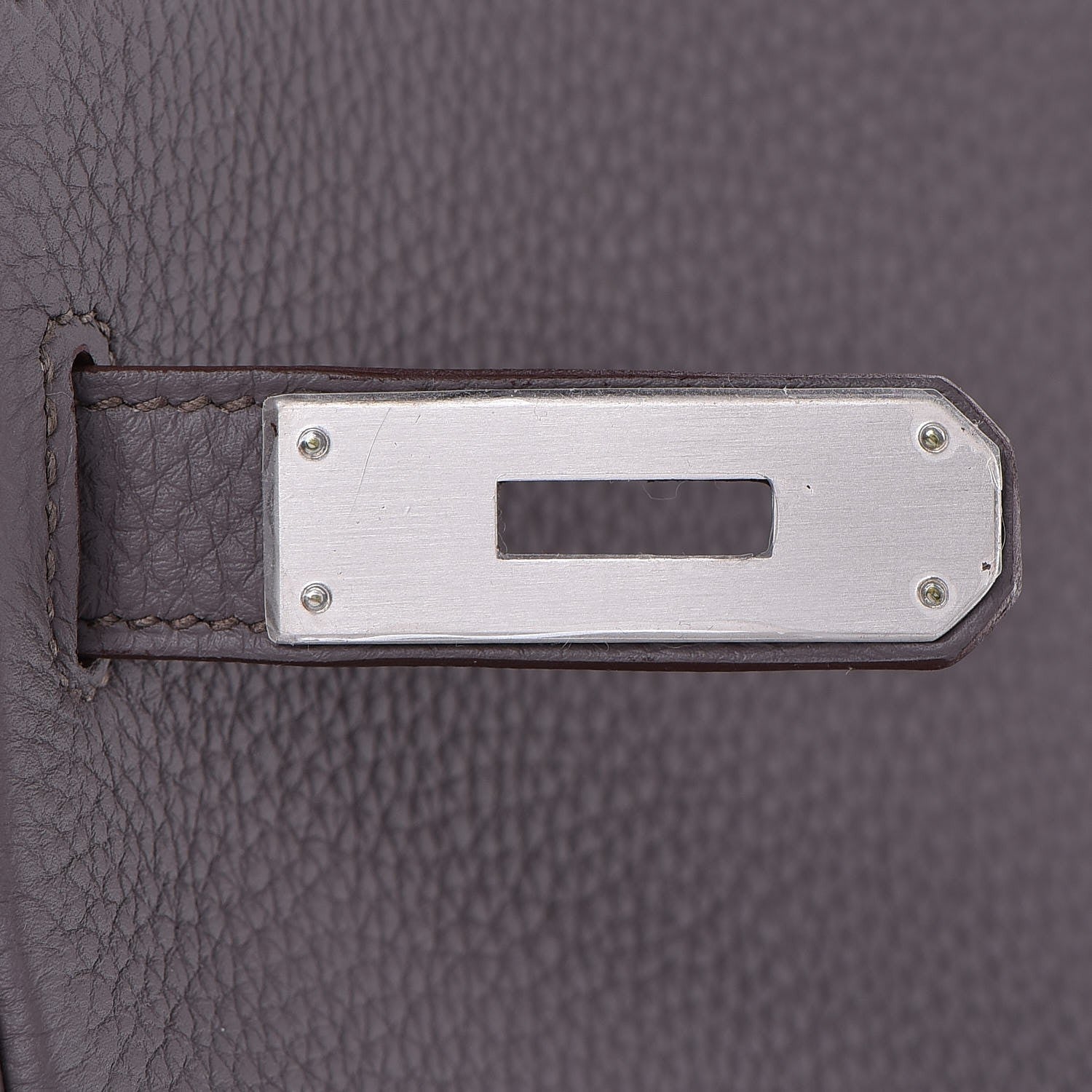 Hermes Togo Horseshoe Kelly Retourne 35 Etain Bleu Tempete 25 of 36