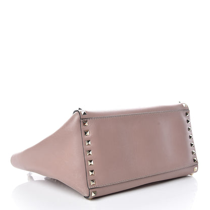 Valentino Garavani Vitello Small Rockstud Double Handle Tote Poudre 4 of 26