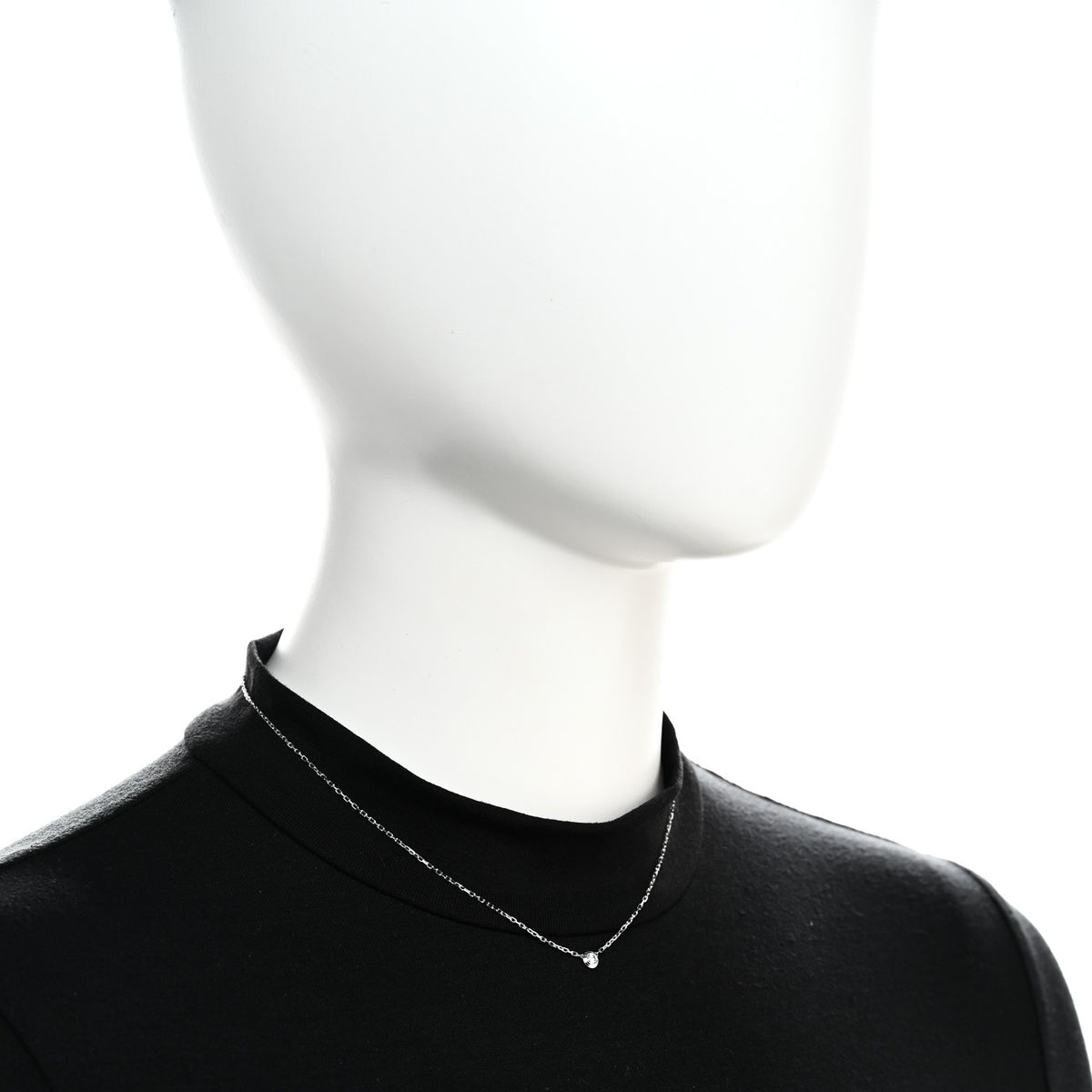 18K White Gold Diamond SM D'Amour Pendant Necklace