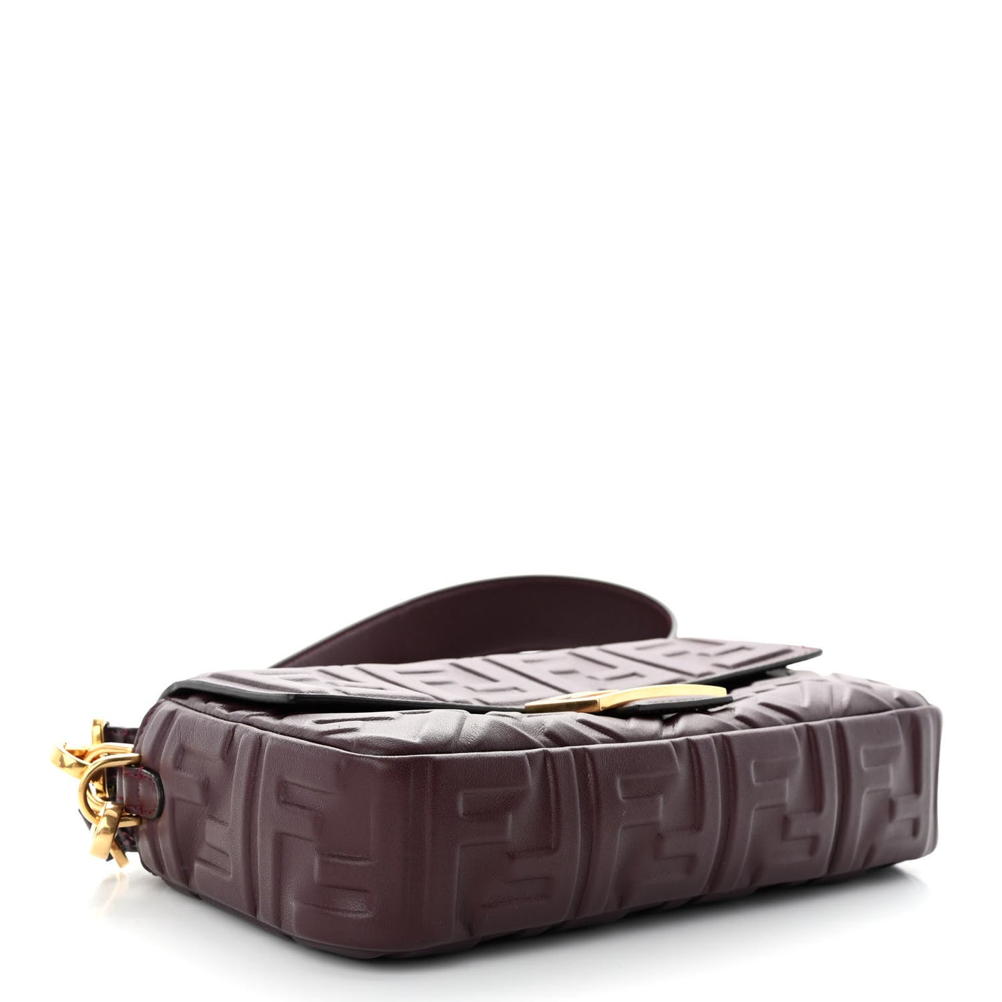 Nappa FF 1974 Embossed Baguette Granata
