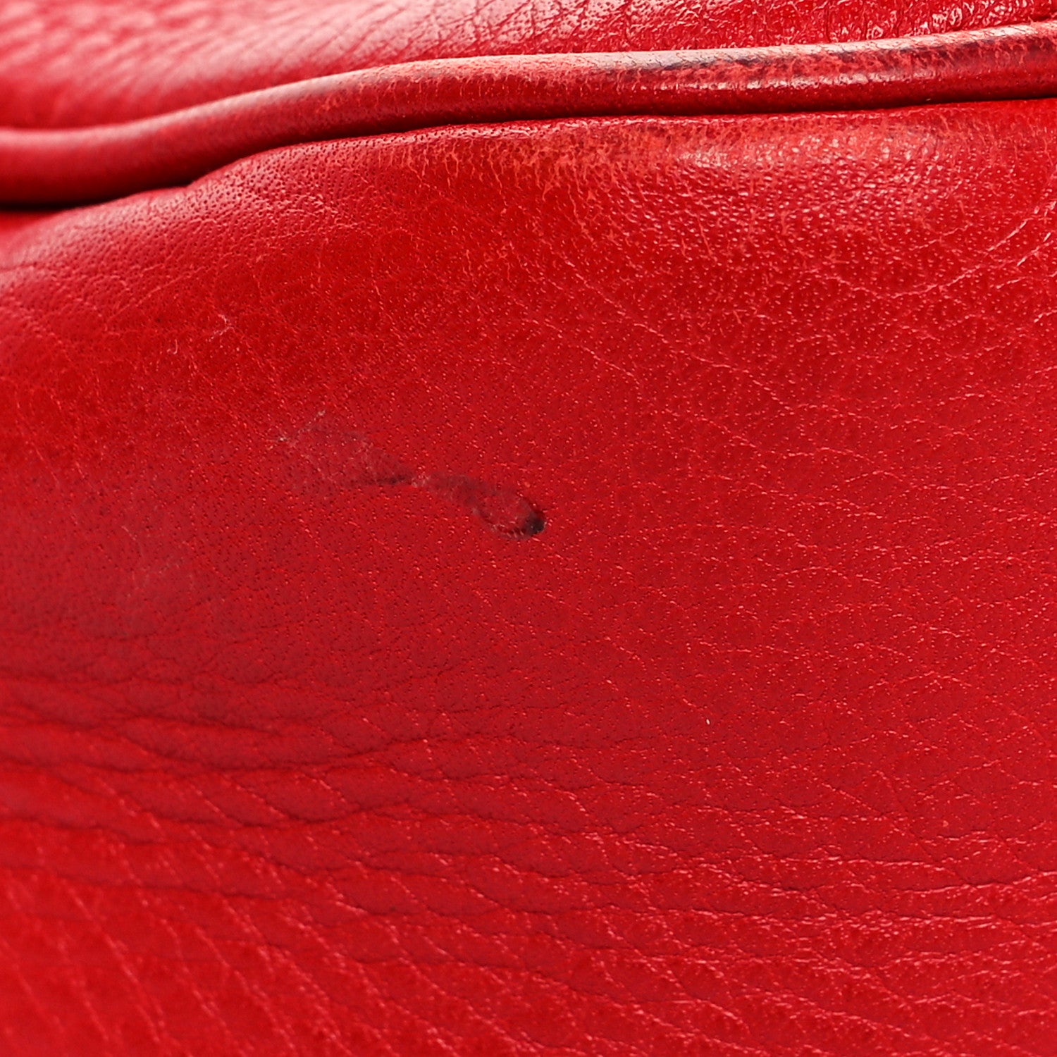 Gucci Pebbled Calfskin Small Soho Disco Bag Tabasco Red 14 of 18